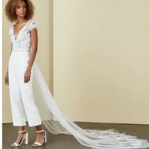 Brand New Amsale Eddie Jumpsuit - White Size 10